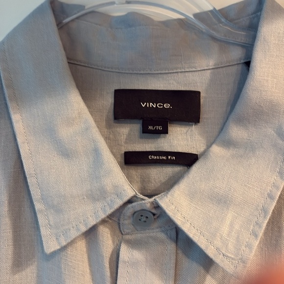 Vince Blue Casual Button Down Shirt - Picture 2 of 5